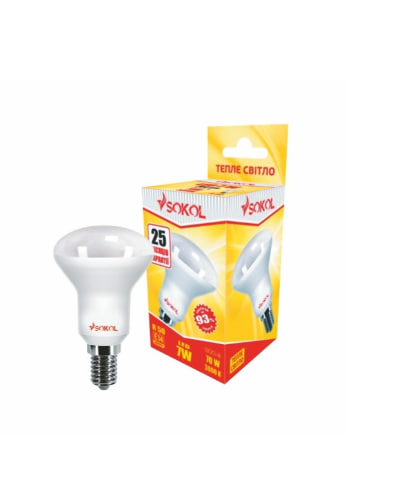 Світлодіодна LED лампа гриб R63 AL 10W 220В E27 4100К Sokol